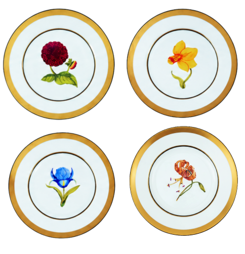 Mamie's Garden Salad/Dessert Plate Sets