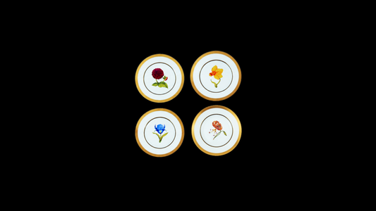 Mamie's Garden Salad/Dessert Plate Sets