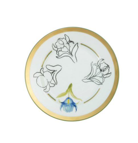 Mamie's Garden Iris Dinner Plate — Blooming