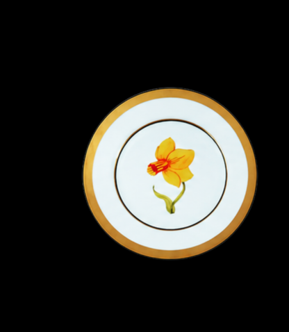 Mamie's Garden Individual Salad/Dessert Plate/ Daffodil Design