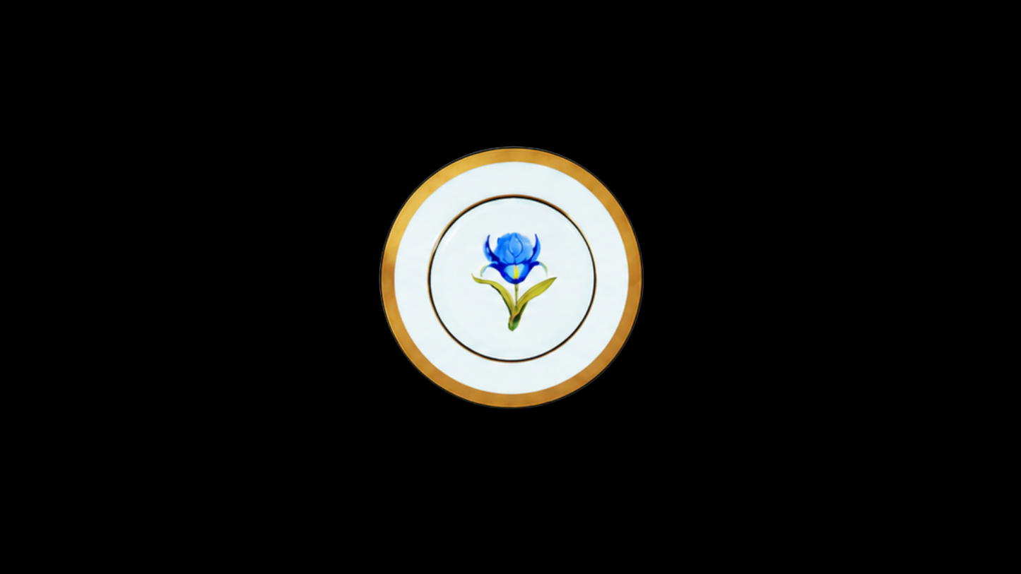 Mamie's Garden Iris Dinner Plate — Classic