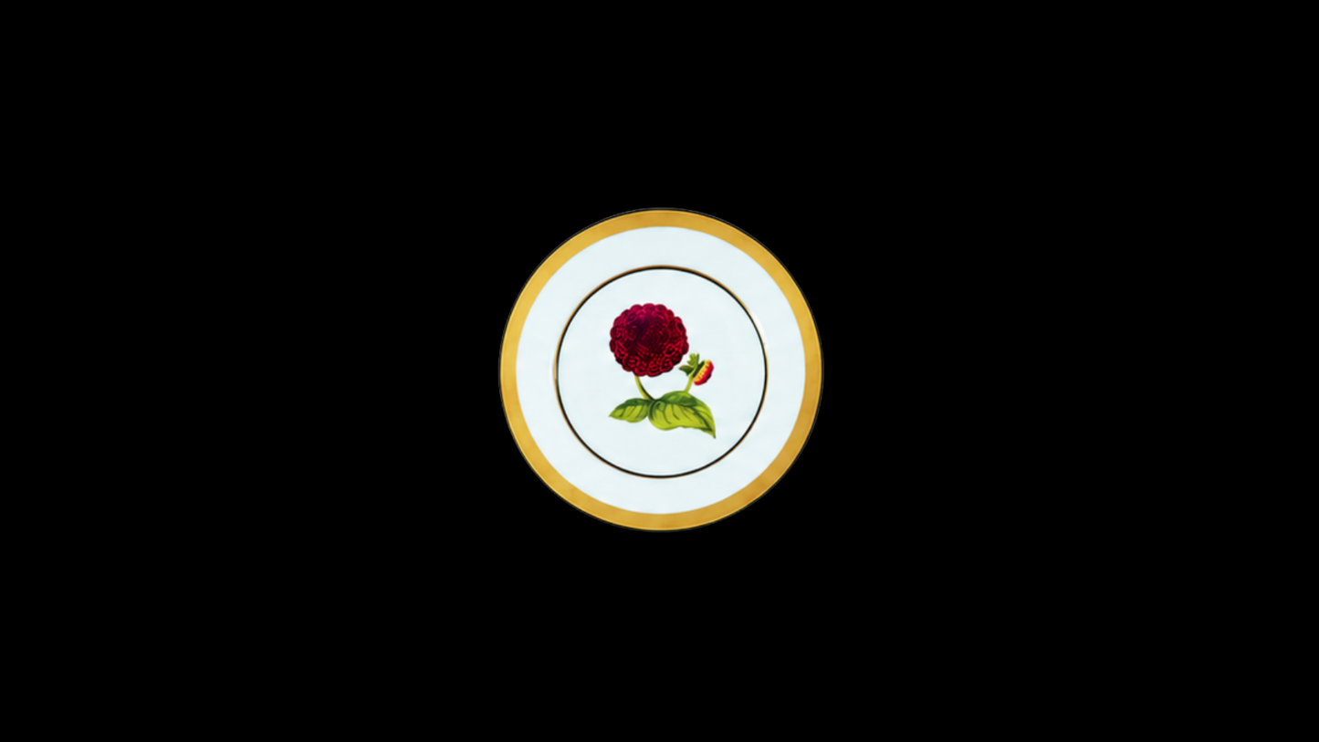 Mamie's Garden Zinnia Dinner Plate — Classic